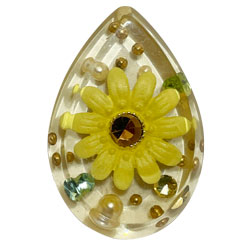 ポリレジン透明ネックレス